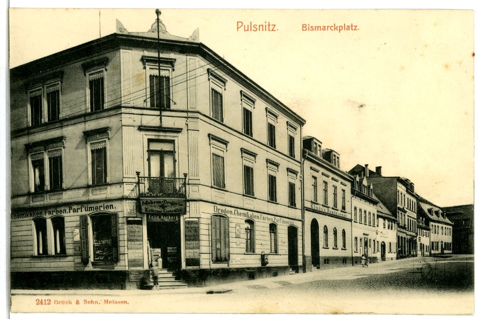 02412-Pulsnitz-1902-Bismarckplatz-Brück & Sohn Kunstverlag