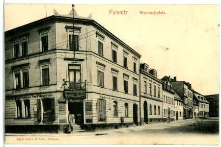 02412-Pulsnitz-1902-Bismarckplatz-Brück & Sohn Kunstverlag