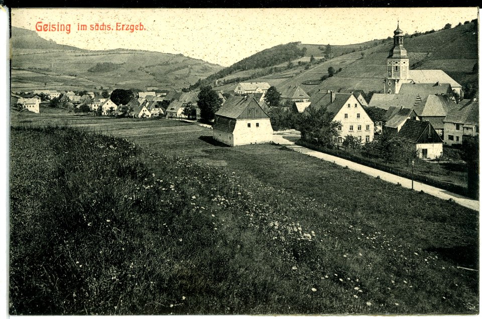 02305-Geising-1902-Blick auf Geising-Brück & Sohn Kunstverlag