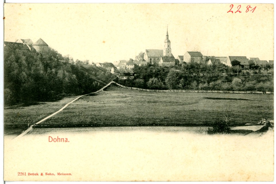 02281-Dohna-1902-Kirche-Brück & Sohn Kunstverlag