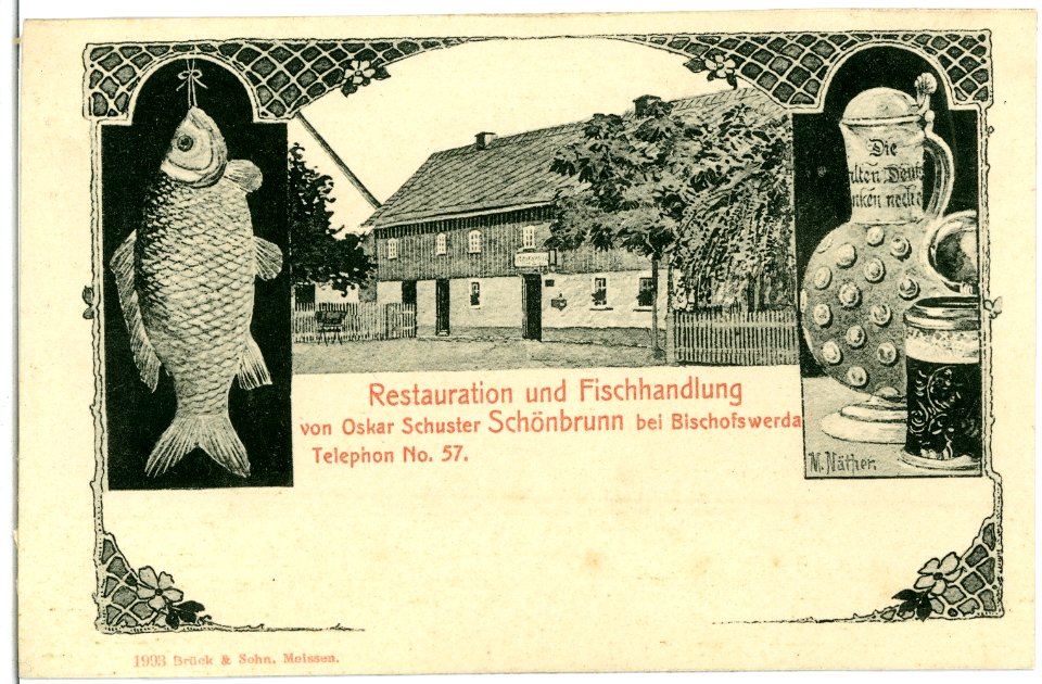 01993-Schönbrunn-1901-Restauration und Fischhandlung-Brück & Sohn Kunstverlag