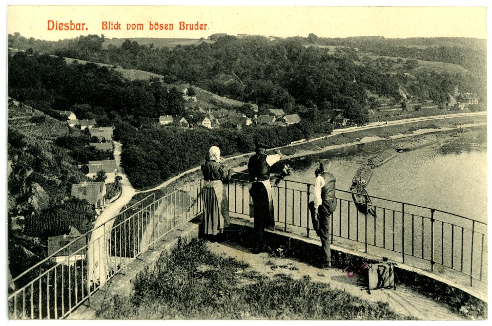01657-Diesbar-1901-Blick vom bösen Bruder-Brück & Sohn Kunstverlag