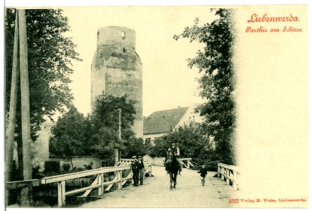 01833-Liebenwerda-1901-Partie am Schloß-Brück & Sohn Kunstverlag