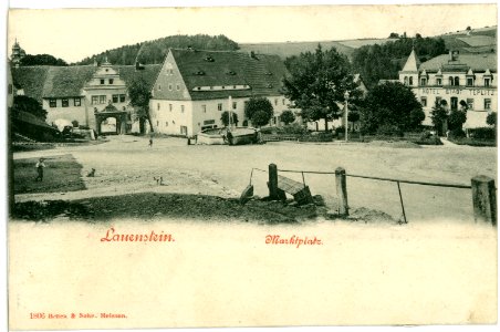 01806-Lauenstein-1901-Marktplatz-Brück & Sohn Kunstverlag