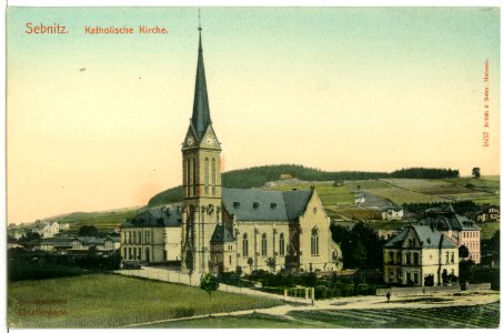 01637-Sebnitz-1901-Katholische Kirche-Brück & Sohn Kunstverlag