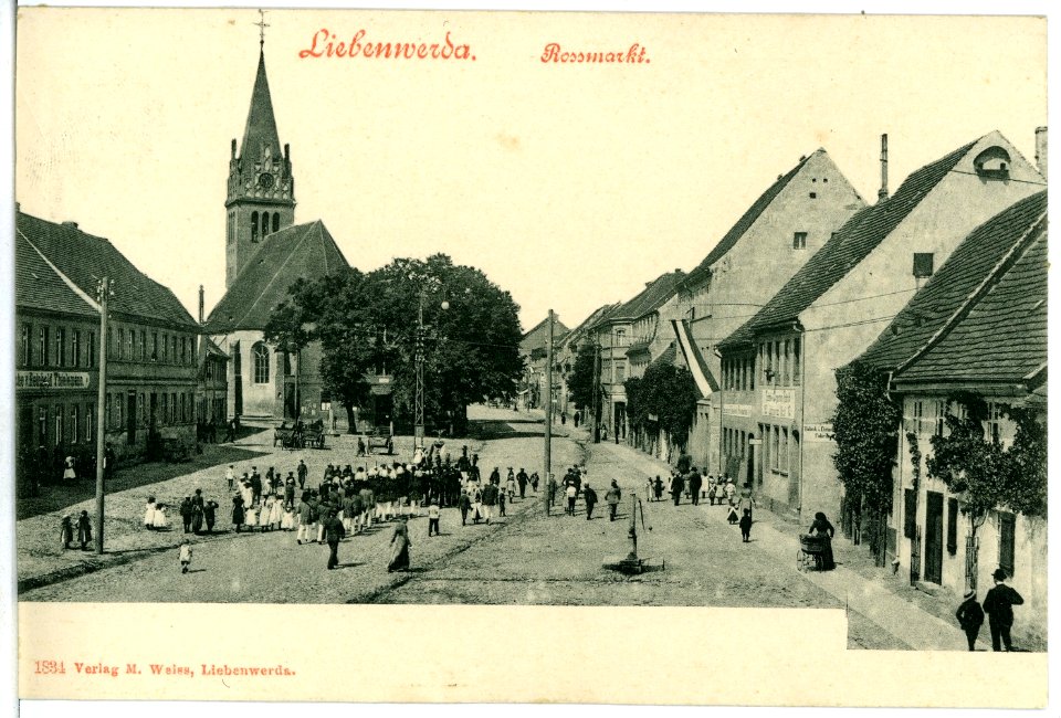 01834-Liebenwerda-1901-Roßmarkt-Brück & Sohn Kunstverlag