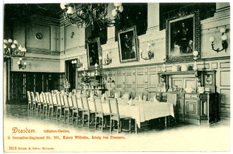 01819-Dresden-1901-Offizierskasino der 2. Grenadier-Regiments-Brück & Sohn Kunstverlag