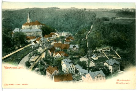 02293-Weesenstein-1902-Schloß und Ort-Brück & Sohn Kunstverlag