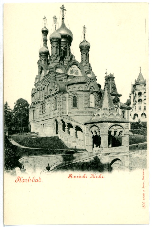 01805-Karlsbad-1901-Russische Kirche-Brück & Sohn Kunstverlag
