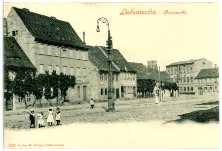 01835-Liebenwerda-1901-Roßmarkt-Brück & Sohn Kunstverlag