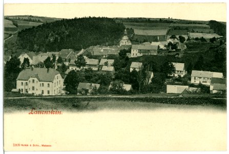 01809-Lauenstein-1901-Blick auf Lauenstein-Brück & Sohn Kunstverlag