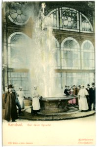 01837-Karlsbad-1901-Der neue Sprudel-Brück & Sohn Kunstverlag