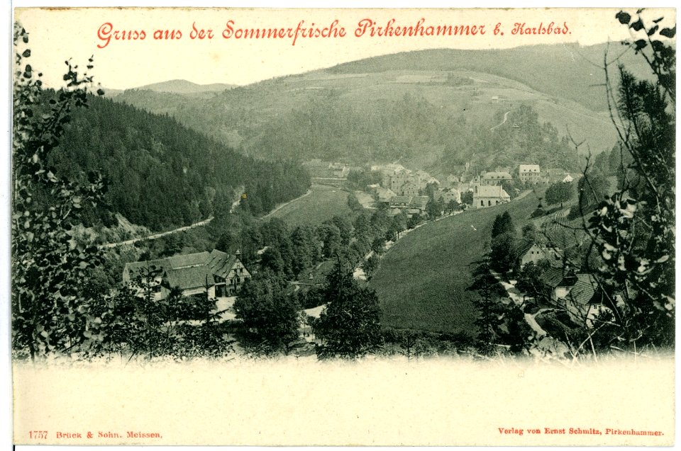 01757-Pirkenhammer-1901-Blick auf Pirkenhammer-Brück & Sohn Kunstverlag