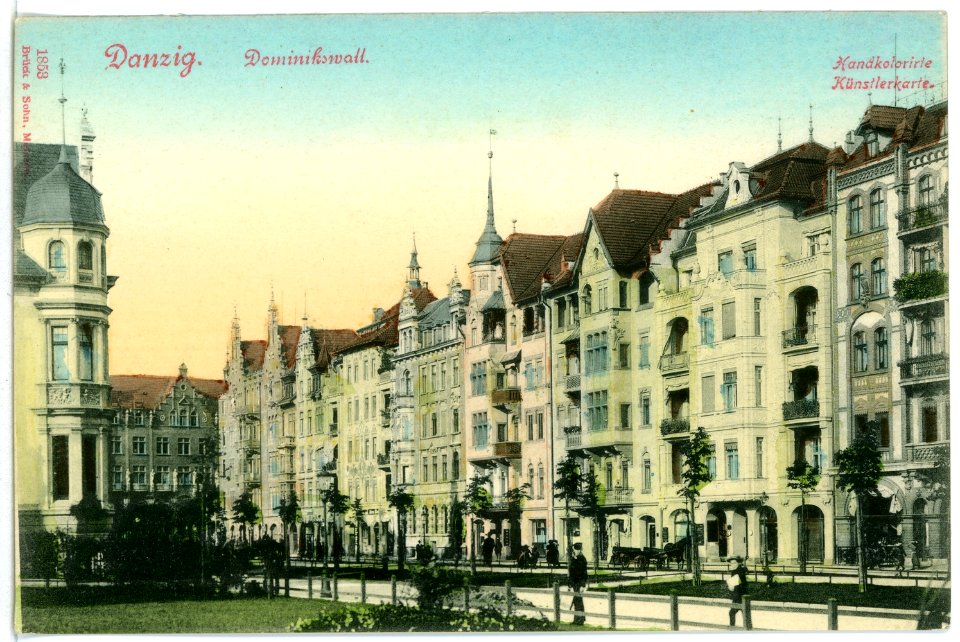 01853-Danzig-1901-Dominikswall-Brück & Sohn Kunstverlag