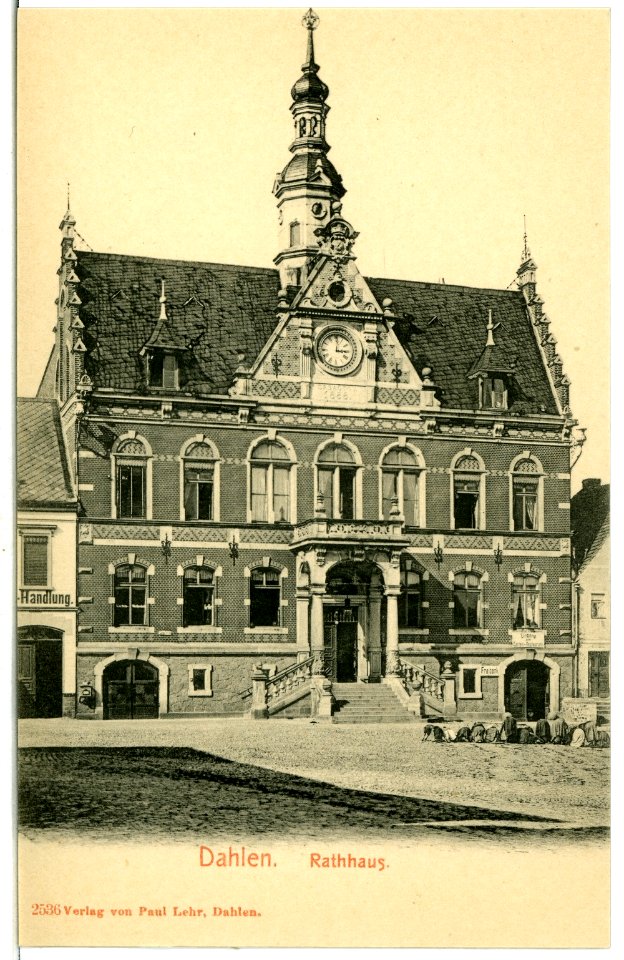 02536-Dahlen-1902-Rathaus-Brück & Sohn Kunstverlag