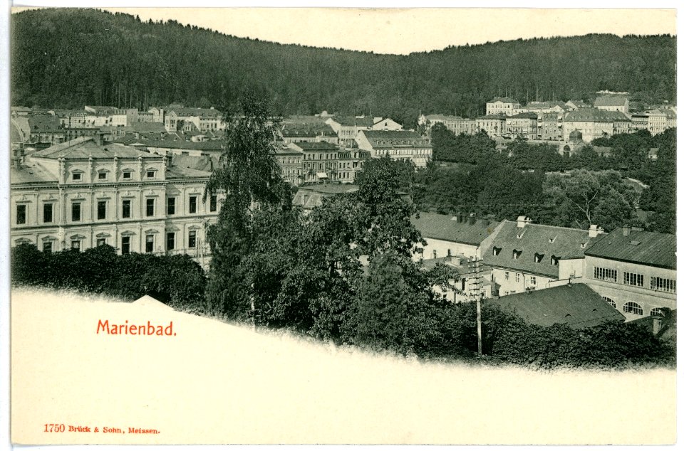 01750-Marienbad-1901-Blick auf Marienbad-Brück & Sohn Kunstverlag