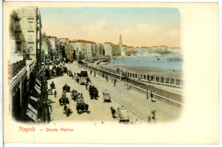 02028-Napoli-1901-Strada Marina-Brück & Sohn Kunstverlag