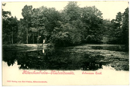 01855-Kötzschenbroda-1901-Schwarzes Teich-Brück & Sohn Kunstverlag