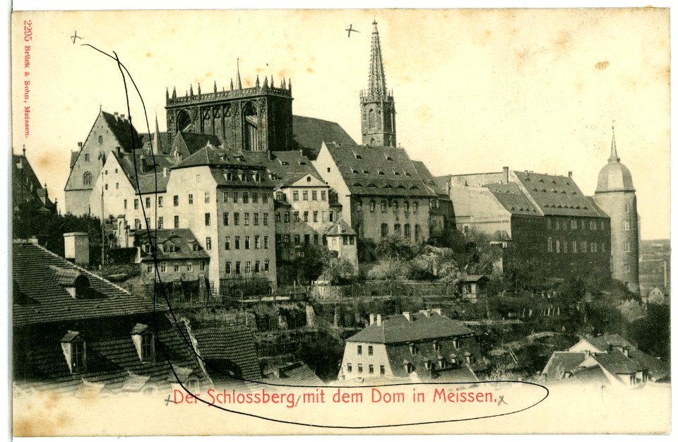 02295-Meißen-1902-Schloßberg und Dom-Brück & Sohn Kunstverlag