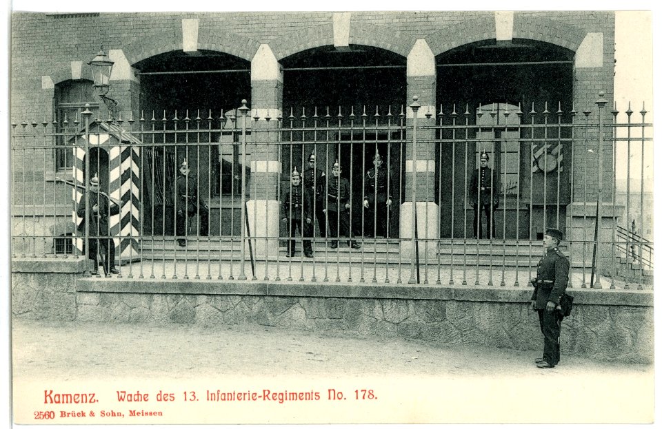 02560-Kamenz-1902-Wache des 13. Infanterie-Regiments 178-Brück & Sohn Kunstverlag