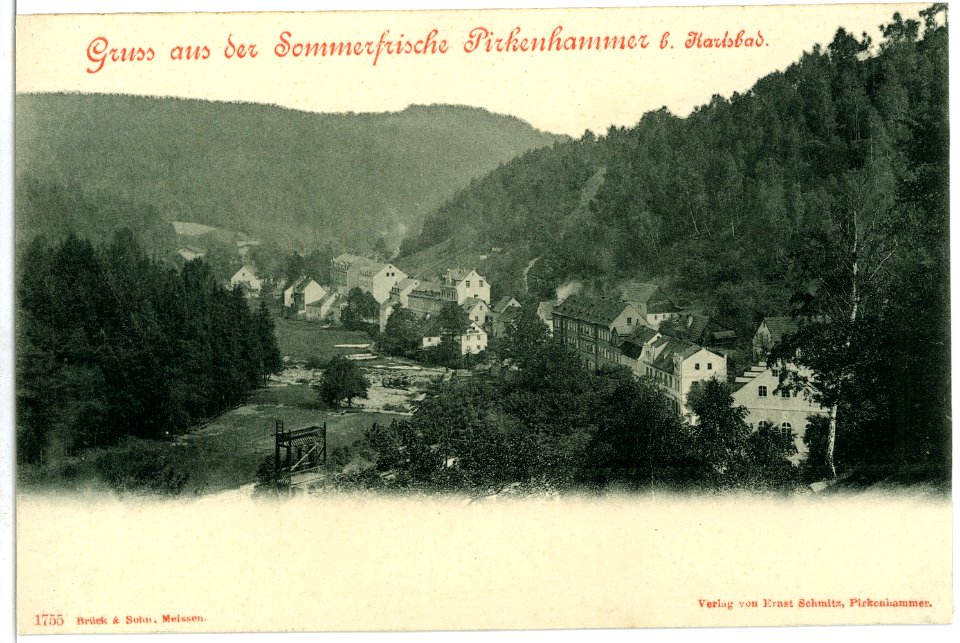 01755-Pirkenhammer-1901-Blick auf Pirkenhammer-Brück & Sohn Kunstverlag