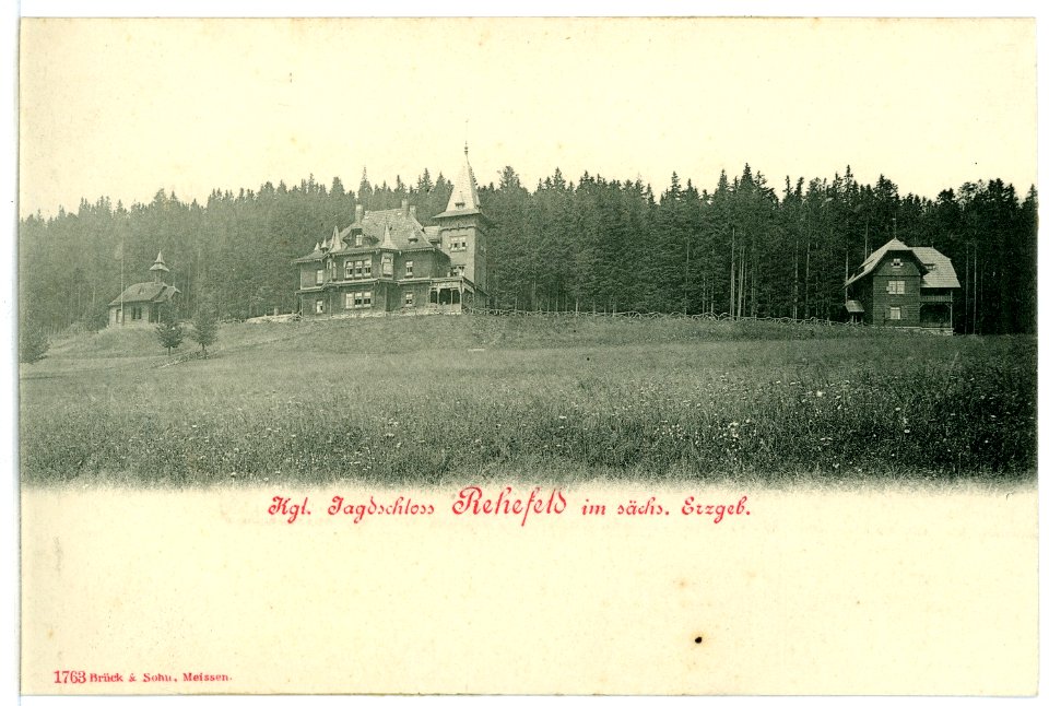 01763-Rehefeld im Erzgebirge-1901-Jagdschloß-Brück & Sohn Kunstverlag