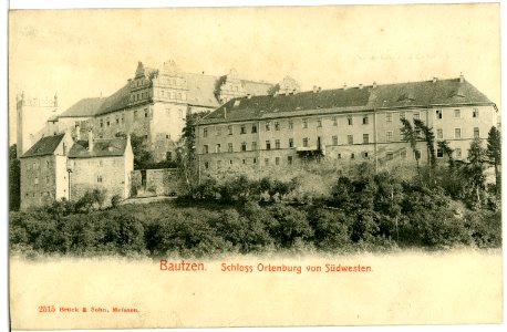 02515-Bautzen-1902-Schloß Ortenburg von Südwesten-Brück & Sohn Kunstverlag