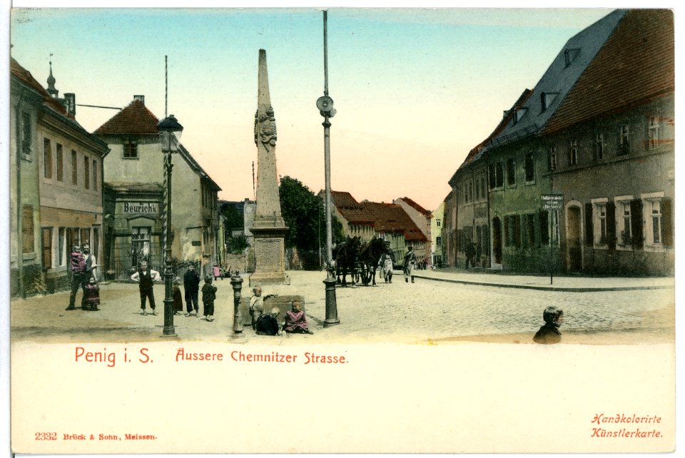 02332-Penig-1902-Äußere Chemnitzer Straße-Brück & Sohn Kunstverlag