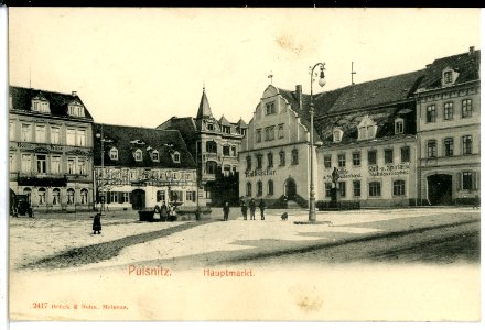 02417-Pulsnitz-1902-Hauptmarkt-Brück & Sohn Kunstverlag