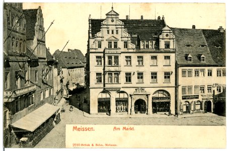 02240-Meißen-1902-Markt, Hirschhaus-Brück & Sohn Kunstverlag