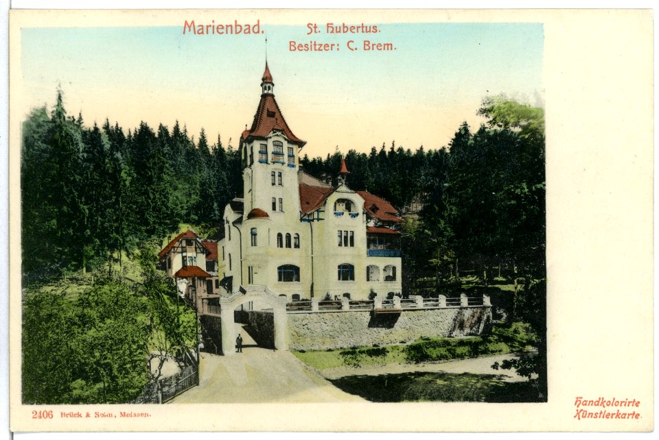 02406-Marienbad-1902-St. Hubertus-Brück & Sohn Kunstverlag