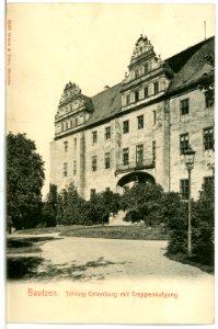 02526-Bautzen-1902-Schloß Ortenburg, Treppenaufgang-Brück & Sohn Kunstverlag