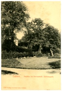 02539-Dahlen-1902-Herrschaftlicher Schloßpark-Brück & Sohn Kunstverlag