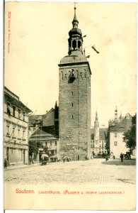 02524-Bautzen-1902-Lauenturm, Äußere und Innere Lauenstraße-Brück & Sohn Kunstverlag