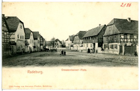 02186-Radeburg-1901-Großenhainer Platz-Brück & Sohn Kunstverlag