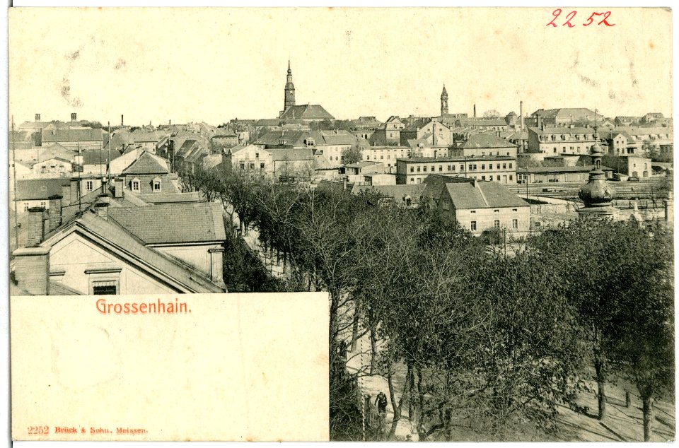 02252-Großenhain-1902-Blick auf Großenhain-Brück & Sohn Kunstverlag