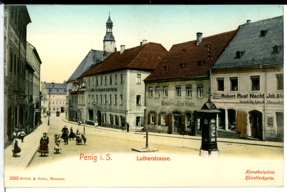 02333-Penig-1902-Lutherstraße-Brück & Sohn Kunstverlag