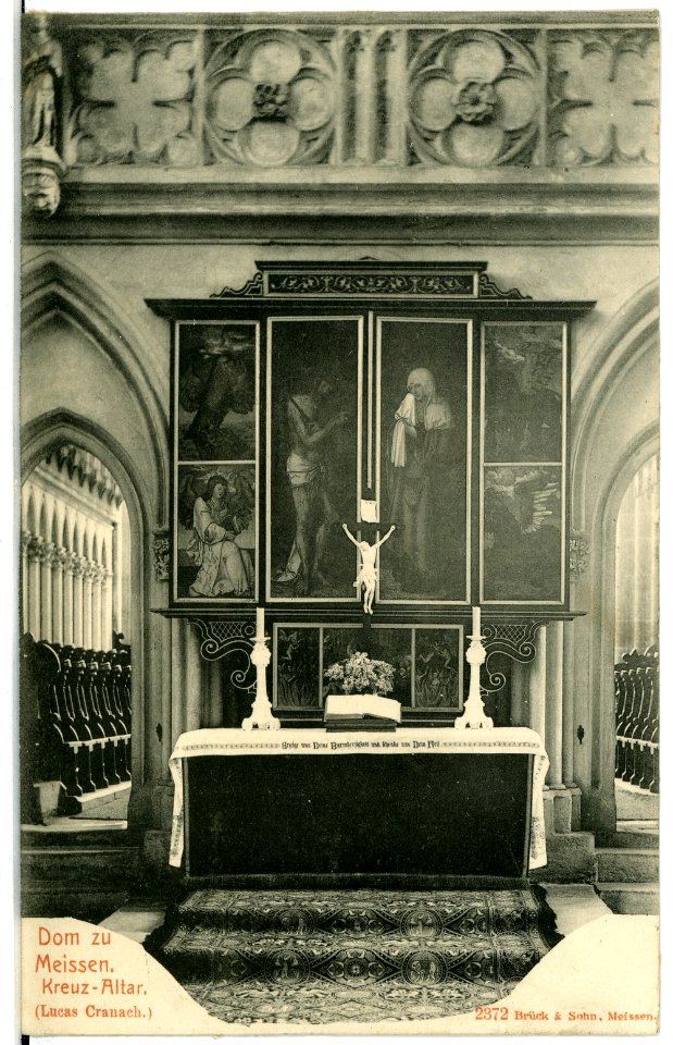 02372-Meißen-1902-Dom Kreuzaltar-Brück & Sohn Kunstverlag