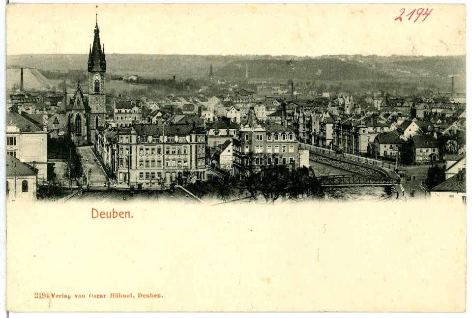 02194-Deuben-1901-Blick auf Deuben-Brück & Sohn Kunstverlag