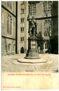 02216-Meißen-1901-Standbild Albrecht der Beherzten-Brück & Sohn Kunstverlag