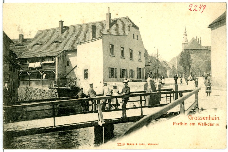02249-Großenhain-1902-Partie am Walkdamm-Brück & Sohn Kunstverlag