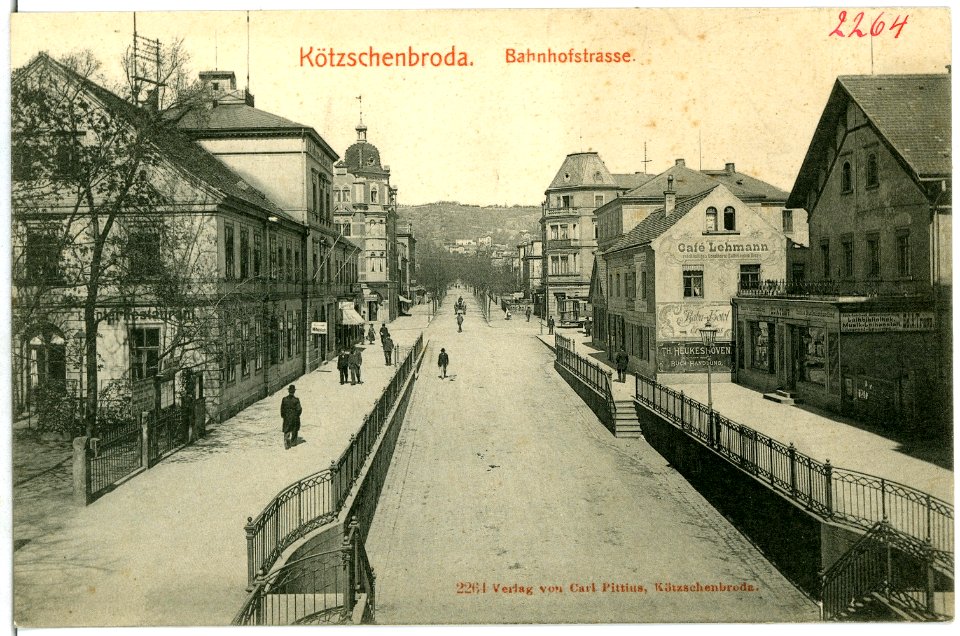 02264-Kötzschenbroda-1902-Bahnhofstraße-Brück & Sohn Kunstverlag