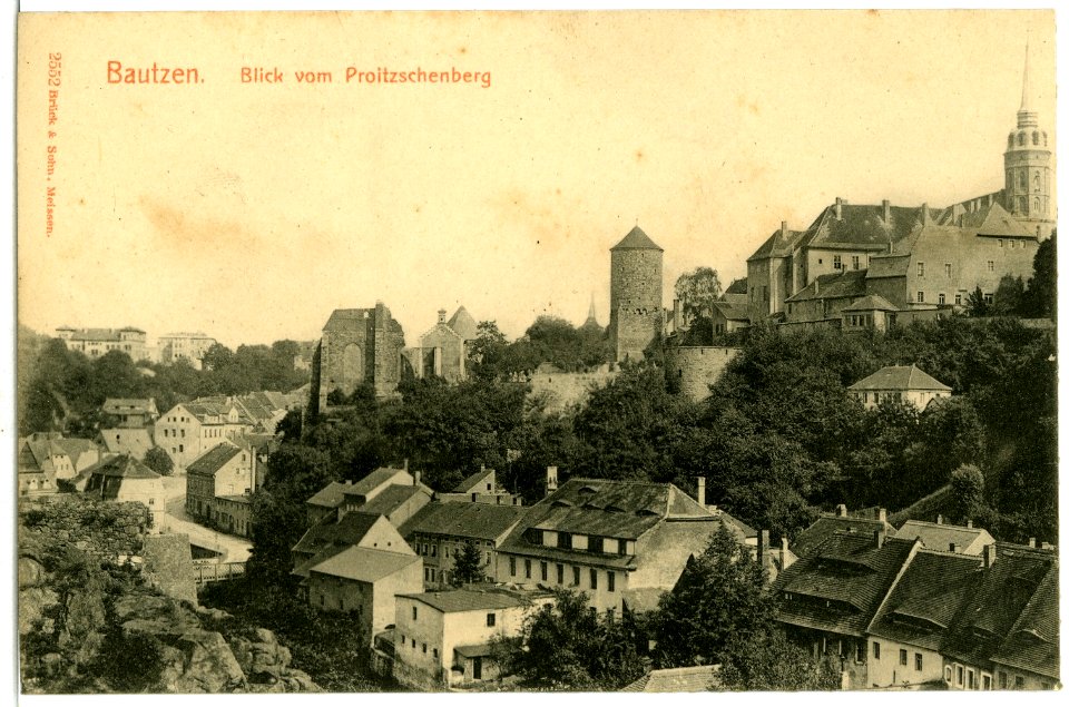 02552-Bautzen-1902-Blick vom Proitzschenberg-Brück & Sohn Kunstverlag