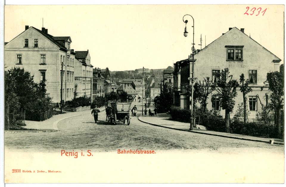 02331-Penig-1902-Bahnhofstraße-Brück & Sohn Kunstverlag