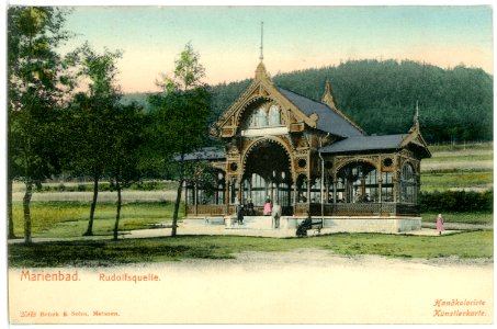 02569-Marienbad-1902-Rudolfsquelle-Brück & Sohn Kunstverlag
