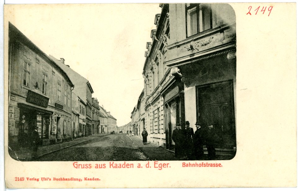 02149-Kaaden-1901-Bahnhofstraße-Brück & Sohn Kunstverlag