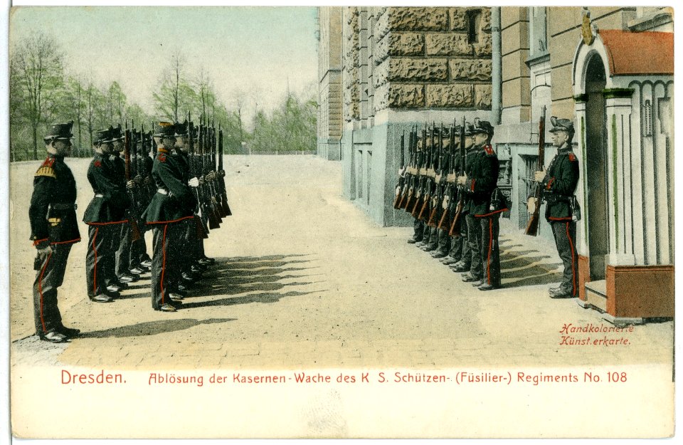 02200-Dresden-1901-Ablösung der Kasernen Wache-Brück & Sohn Kunstverlag