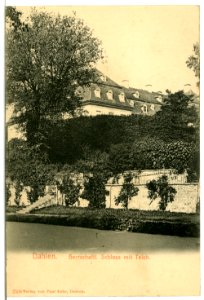 02538-Dahlen-1902-Herrschaftliches Schloß, Teich-Brück & Sohn Kunstverlag
