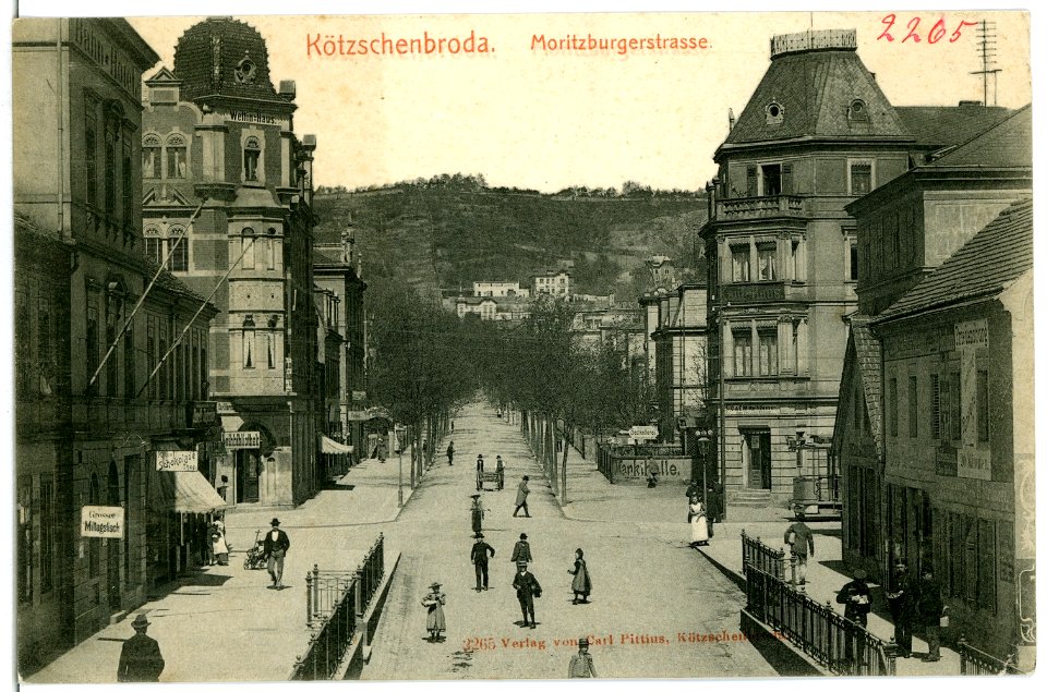02265-Kötzschenbroda-1902-Moritzburgerstraße-Brück & Sohn Kunstverlag