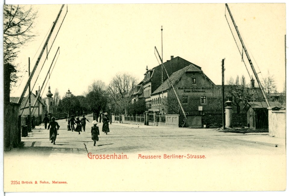 02254-Großenhain-1902-Äußere Berliner Straße-Brück & Sohn Kunstverlag
